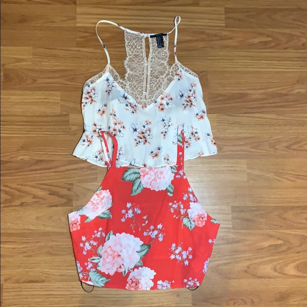 TWO forever21 crop tops!